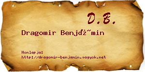 Dragomir Benjámin névjegykártya